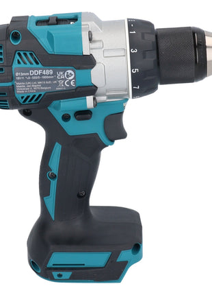 Trapano avvitatore a batteria Makita DDF 489 RF1 18 V 73 Nm brushless + 1x batteria ricaricabile 3,0 Ah + caricabatterie