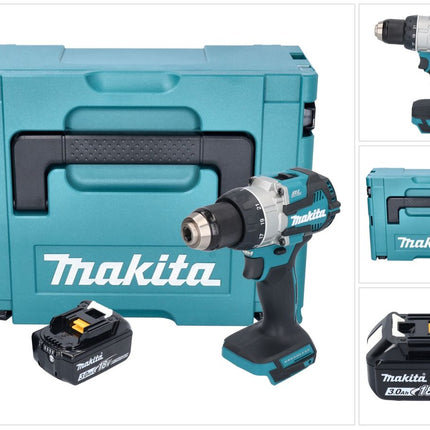 Makita DDF 489 F1J Akku Bohrschrauber 18 V 73 Nm Brushless + 1x Akku 3,0 Ah + Makpac - ohne Ladegerät