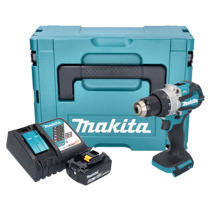 Makita DDF 489 RG1J taladro atornillador inalámbrico 18 V 73 Nm sin escobillas + 1x batería 6,0 Ah + cargador + Makpac