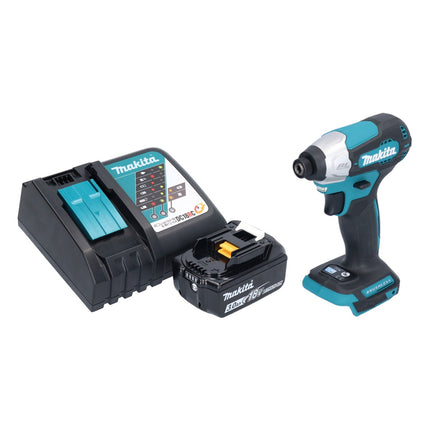 Llave de impacto sin cable Makita DTD 157 RF1 18 V 140 Nm 1/4" sin escobillas + 1x batería recargable 3,0 Ah + cargador