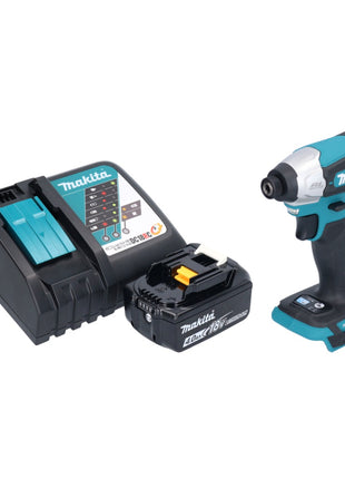 Makita DTD 157 RM1 cordless impact wrench 18 V 140 Nm 1/4" brushless + 1x rechargeable battery 4.0 Ah + charger