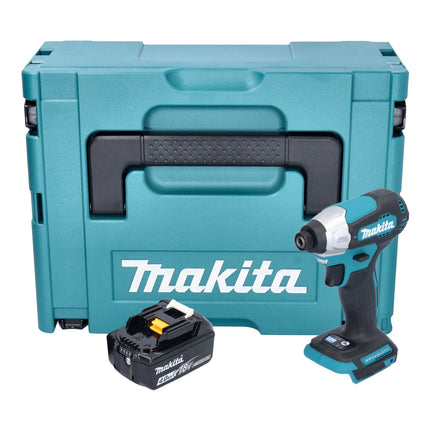 Makita DTD 157 M1J akumulatorowy klucz udarowy 18 V 140 Nm 1/4" bezszczotkowy + 1x akumulator 4,0 Ah + Makpac - bez ładowarki