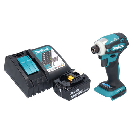 Llave de impacto sin cable Makita DTD 172 RG1 18 V 180 Nm 1/4" sin escobillas + 1x batería recargable 6,0 Ah + cargador