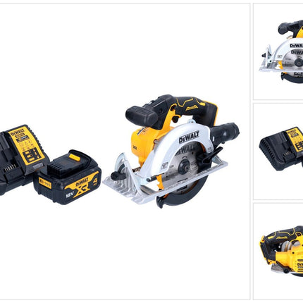 Sierra circular sin cable DeWalt DCS 565 M1 18 V 165 mm sin escobillas + 1x batería 4,0 Ah + cargador