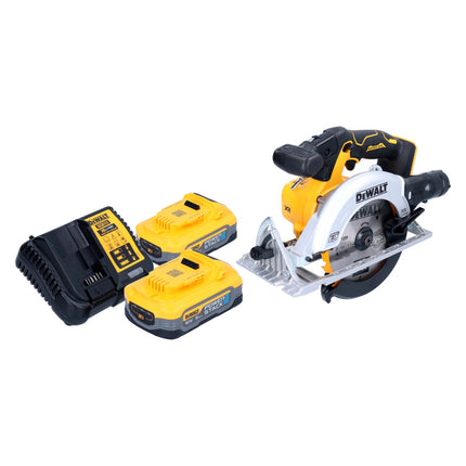 Sierra circular a batería DeWalt DCS 565 H2 18 V 165 mm sin escobillas + 2x batería Powerstack 5,0 Ah + cargador