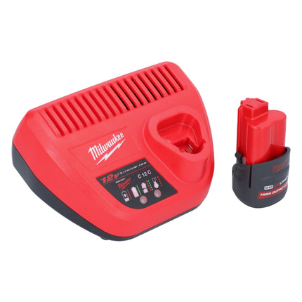 Milwaukee M12 FPD2-251 Akku Schlagbohrschrauber 12 V 45 Nm Brushless + 1x Akku 2,5 Ah + Ladegerät