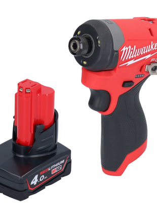 Clé à chocs sans fil Milwaukee M12 FID2-401 12 V 170 Nm 1/4" brushless + 1x batterie 4,0 Ah - sans chargeur