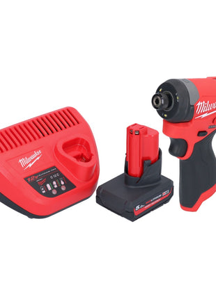Llave de impacto a batería Milwaukee M12 FID2-501 12 V 170 Nm 1/4" sin escobillas + 1x batería 5,0 Ah + cargador