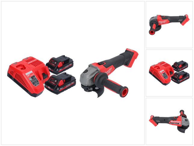 Milwaukee M18 FSAG115X-302 Cordless angle grinder 18 V 115 mm brushless + 2x rechargeable battery 3.0 Ah + charger