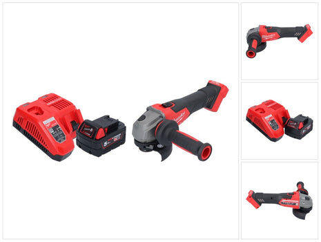Milwaukee M18 FSAG115X-501 Smerigliatrice angolare a batteria 18 V 115 mm brushless + 1x batteria 5,0 Ah + caricabatterie