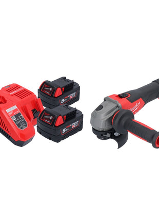 Milwaukee M18 FSAG115X-502 Cordless angle grinder 18 V 115 mm brushless + 2x battery 5.0 Ah + charger