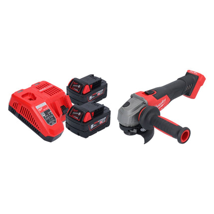 Milwaukee M18 FSAG115X-502 Cordless angle grinder 18 V 115 mm brushless + 2x battery 5.0 Ah + charger