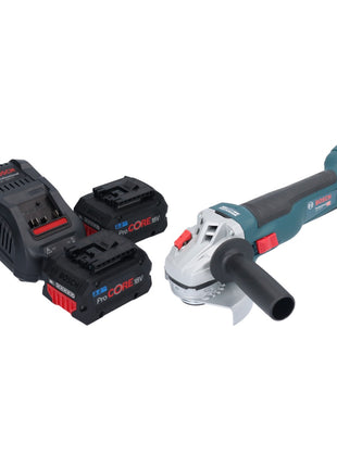 Bosch GWS 18V-10 Professional Akku Winkelschleifer 18 V 115 mm Brushless + 2x ProCORE Akku 8,0 Ah + Ladegerät