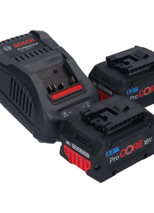 Bosch GWS 18V-10 Professional Akku Winkelschleifer 18 V 115 mm Brushless + 2x ProCORE Akku 8,0 Ah + Ladegerät