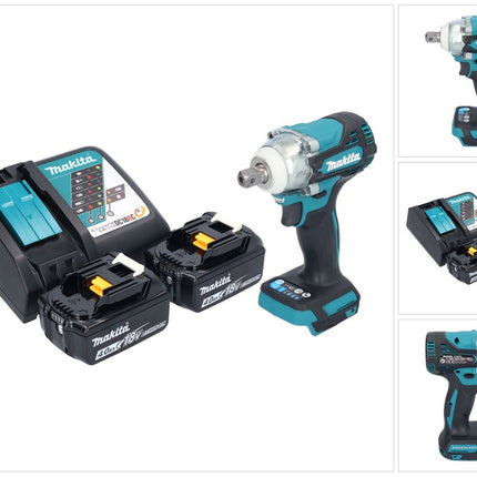 Makita DTW 301 RM akumulatorowy klucz udarowy 18 V 330 Nm 1/2" bezszczotkowy + 2x akumulator 4,0 Ah + ładowarka