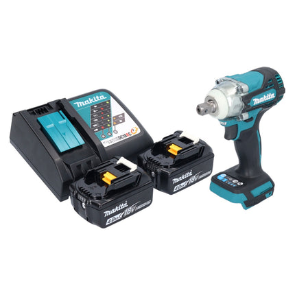 Makita DTW 301 RM akumulatorowy klucz udarowy 18 V 330 Nm 1/2" bezszczotkowy + 2x akumulator 4,0 Ah + ładowarka