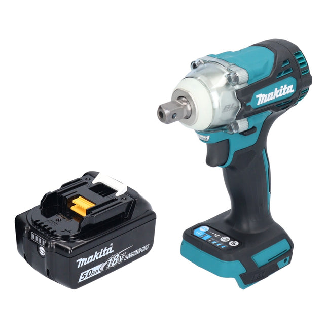 Makita DTW 301 T1 Atornillador de impacto inalámbrico 18 V 330 Nm 1/2" sin escobillas + 1x batería 5,0 Ah - sin cargador