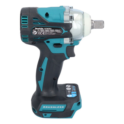 Makita DTW 301 RG Atornillador de impacto inalámbrico 18 V 330 Nm 1/2" sin escobillas + 2x baterías 6,0 Ah + cargador