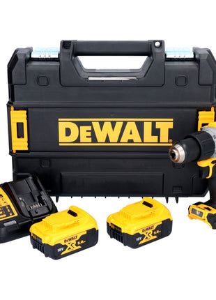 Trapano avvitatore a percussione a batteria DeWalt DCD 805 P2T 18 V 90 Nm Brushless + 2 batterie da 5,0 Ah + caricabatterie + TSTAK