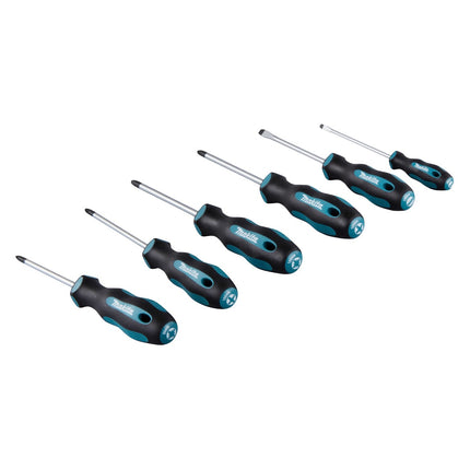 Juego de destornilladores Makita E-10528, 6 piezas. SL4 / SL5,5 / PH1 / PH2 / PZ1 / PZ2