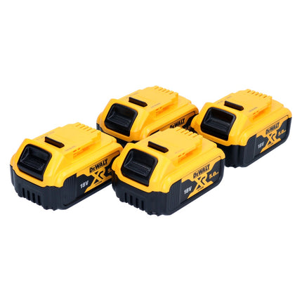 DeWalt DCB 184 P4 Akkupack 18 V 5,0 Ah / 5000 mAh 4 Stk. XR Li-Ion Akku - mit Ladestandanzeige