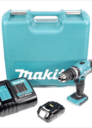 Makita DHP 453 SA1TK Akku Schlagbohrschrauber 18 V 42 Nm + 1x Akku 2,0 Ah + Ladegerät + 101 tlg. Werkzeugset + Koffer - Toolbrothers