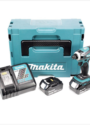 Makita DTD 146 RMJ 18 V Li-ion Akku Schlagschrauber im Makpac mit 2x BL 1840 B 4,0 Ah Akku und DC 18 RC Ladegerät - Toolbrothers