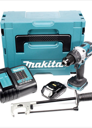 Makita DHP 481 SA1J Akku Schlagbohrschrauber 18 V 115 Nm Brushless + 1x Akku 2,0 Ah + Ladegerät + Makpac - Toolbrothers