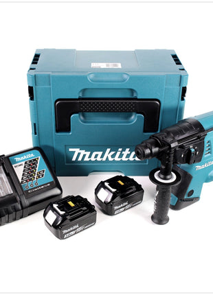 Makita DHR 263 RFJ 2x18V / 36 V SDS-Plus Akku Bohrhammer mit 2 x 3,0 Ah Akku + DC18RC Ladegerät im Makpac 4 - Toolbrothers