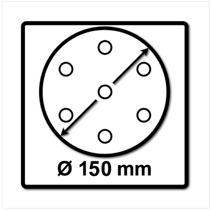 Festool STF D150/16 Schleifscheiben 150 mm Granat P120 GR / 100 Stück ( 496979 ) - Toolbrothers
