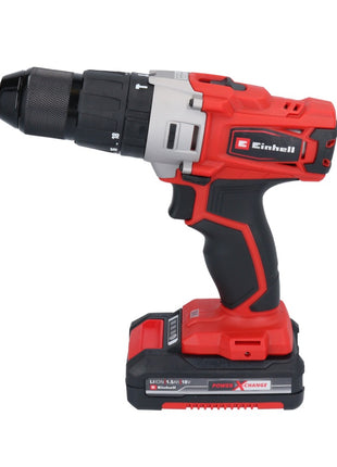 Einhell TE-CD 18/2 Li-Kit Perceuse-visseuse à percussion sans fil 18 V 44 Nm + 2x batterie 1,5 Ah + chargeur + étui