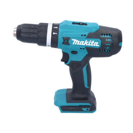 Taladro percutor inalámbrico Makita HP 488 D009 18 V 42 Nm Serie G + 2x baterías 1,5 Ah + cargador + set de accesorios 70 piezas + estuche