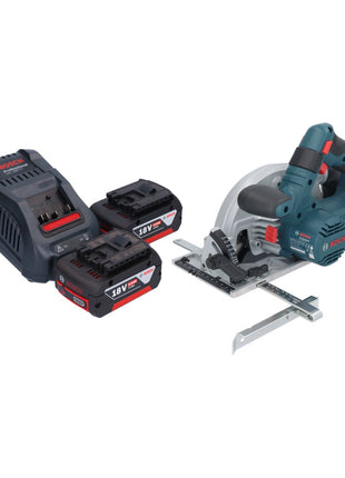 Bosch GKS 18V-57-2 Sega circolare professionale a batteria 18 V 165 mm brushless + 2x batteria ricaricabile 5,0 Ah + caricabatterie