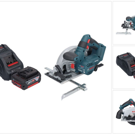 Bosch GKS 18V-57-2 Professional Akku Handkreissäge 18 V 165 mm Brushless + 1x Akku 6,0 Ah + Ladegerät