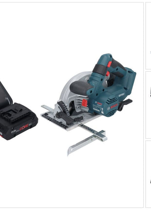 Bosch GKS 18V-57-2 Professional cordless circular saw 18 V 165 mm brushless + 1x ProCORE rechargeable battery 4.0 Ah + charger