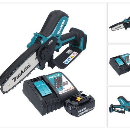 Motosierra a batería Makita DUC 150 RF 18 V 15 cm sin escobillas + 1x batería 3,0 Ah + cargador
