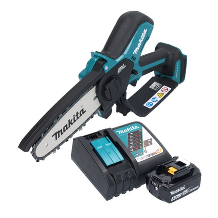 Motosierra a batería Makita DUC 150 RF 18 V 15 cm sin escobillas + 1x batería 3,0 Ah + cargador