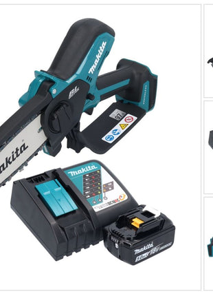 Makita DUC 150 RT cordless chainsaw 18 V 15 cm brushless + 1x battery 5.0 Ah + charger