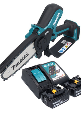 Makita DUC 150 RT2 cordless chainsaw 18 V 15 cm brushless + 2x battery 5.0 Ah + charger