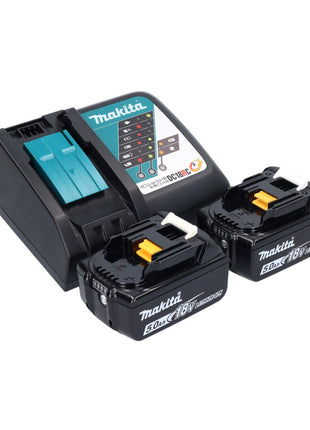 Makita DUC 150 RT2 cordless chainsaw 18 V 15 cm brushless + 2x battery 5.0 Ah + charger