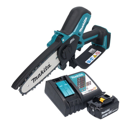 Motosierra a batería Makita DUC 150 RG 18 V 15 cm sin escobillas + 1x batería 6,0 Ah + cargador