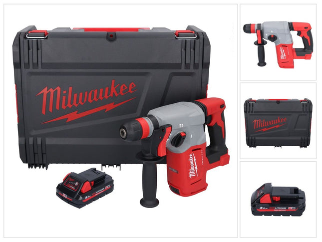 Milwaukee M18 BLHX-301X cordless combihammer 18 V 2.3 J brushless + 1x rechargeable battery 3.0 Ah + HD box - without charger