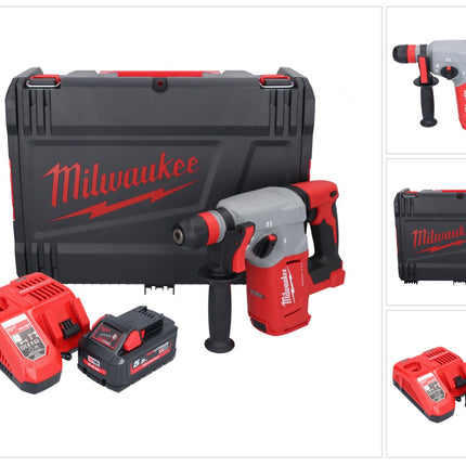 Milwaukee M18 BLHX-551X martello combinato a batteria 18 V 2,3 J senza spazzole + 1x batteria ricaricabile 5,5 Ah + caricabatterie + scatola HD