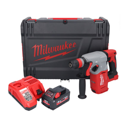 Milwaukee M18 BLHX-551X martello combinato a batteria 18 V 2,3 J senza spazzole + 1x batteria ricaricabile 5,5 Ah + caricabatterie + scatola HD