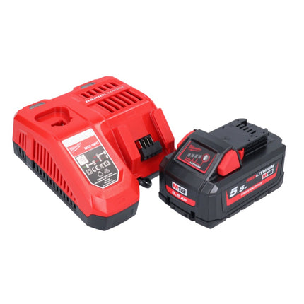 Milwaukee M18 BLHX-551X martello combinato a batteria 18 V 2,3 J senza spazzole + 1x batteria ricaricabile 5,5 Ah + caricabatterie + scatola HD
