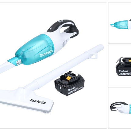 Makita DCL 181 FT1WX Aspirador sin cable 18 V 53 mbar 0,65 L + 1x batería recargable 5,0 Ah - sin cargador