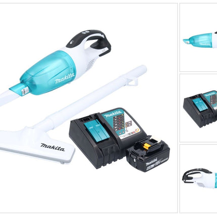 Makita DCL 181 FRG1WX Akku Staubsauger 18 V 53 mbar 0,65 L + 1x Akku 6,0 Ah + Ladegerät