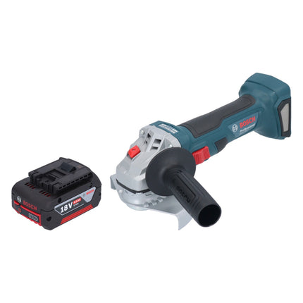 Bosch GWS 18V-7 Profesjonalna akumulatorowa szlifierka kątowa 18 V 125 mm bezszczotkowa + 1x akumulator 4,0 Ah - bez ładowarki