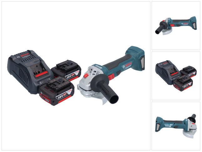 Bosch GWS 18V-7 Amoladora angular profesional sin cable 18 V 125 mm sin escobillas + 2x acumulador 5,0 Ah + cargador