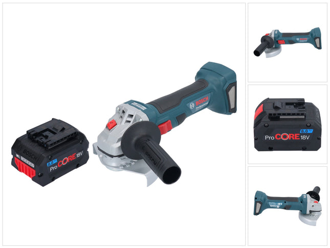 Bosch GWS 18V-7 Amoladora angular profesional sin cable 18 V 125 mm sin escobillas + 1x batería ProCORE 8,0 Ah - sin cargador
